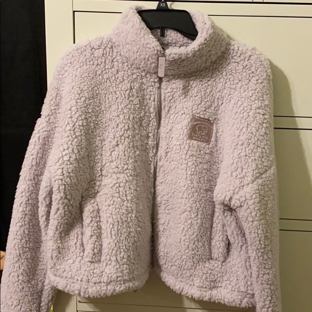 Lavender (Light Purple) Ivory Ella puffy sweater